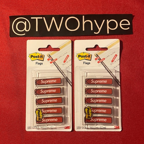 Supreme x Post-it Flags (x2) - Picture 1 of 2